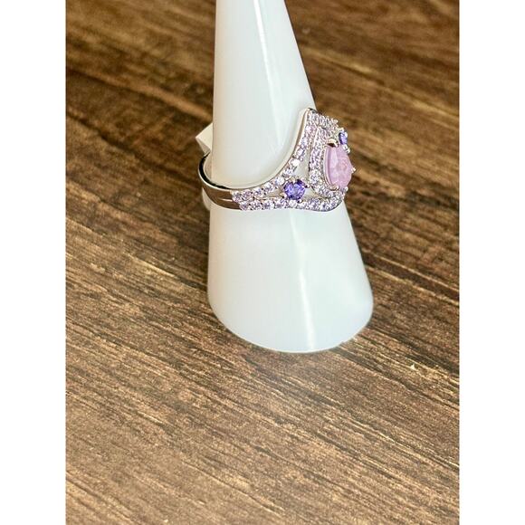 Bomb Party RBP7590 The Wow Factor LC Purple Kunzite Fused w/ Genuine Quartz Sz7 - Picture 2 of 4